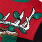Let It Glow Reindeer LED Light-Up Ugly Christmas Sweater Unisex