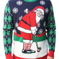 Golfing Santa Ugly Christmas Sweater Unisex