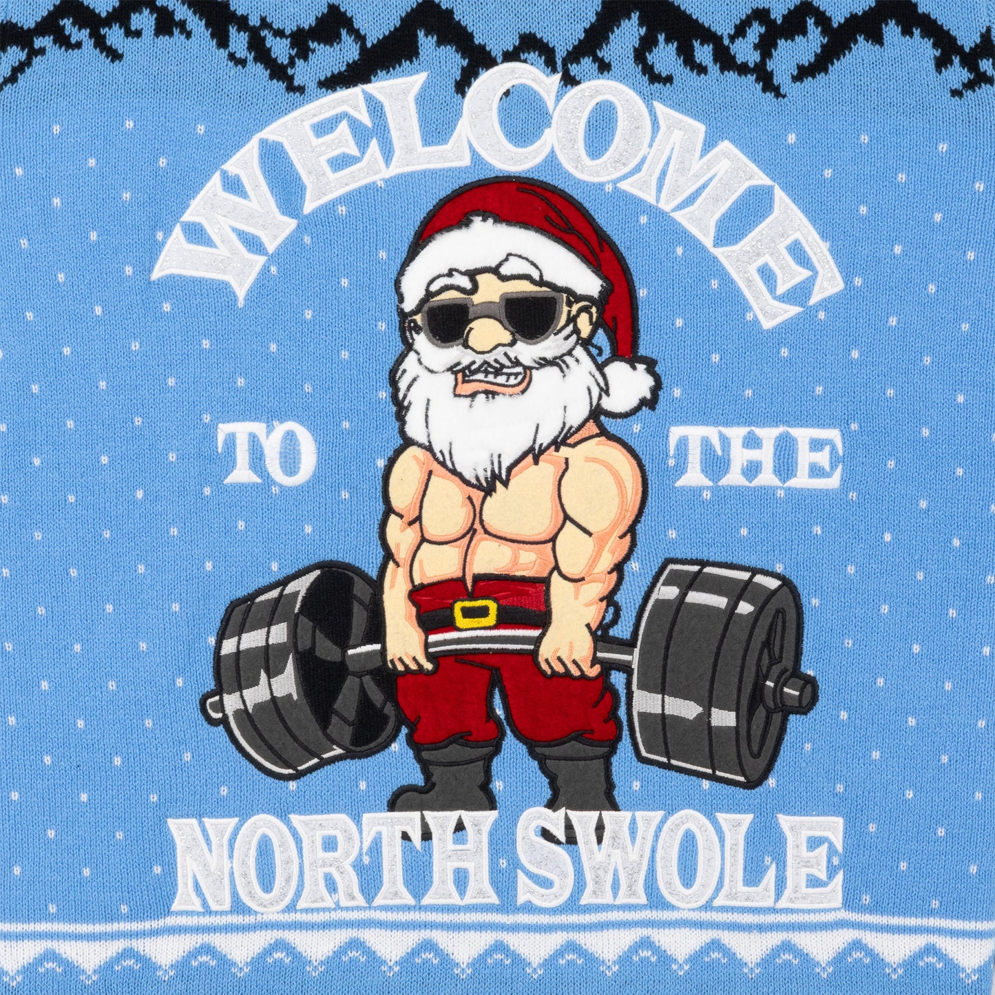 North Swole Santa Ugly Christmas Sweater Unisex
