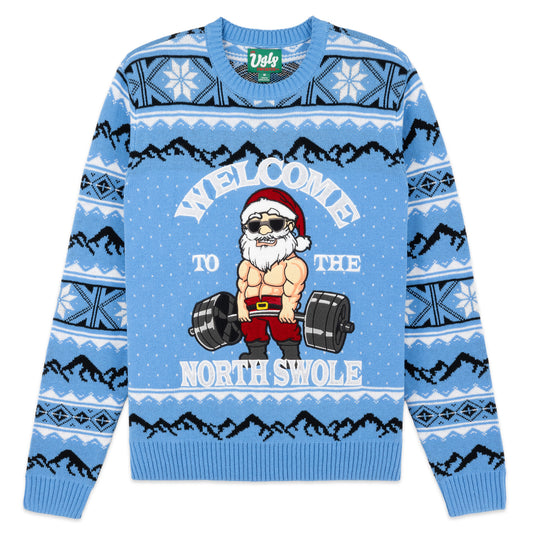 North Swole Santa Ugly Christmas 金刚游戏官网 Sweater Unisex