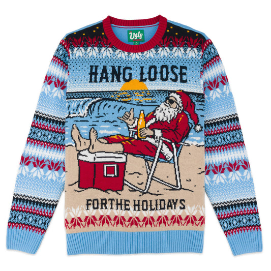Hang Loose For The Holidays Santa Ugly Christmas 金刚游戏官网 Sweater Unisex