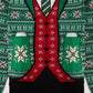 Snowflake Suit W/ Drink Pockets Ugly Christmas Sweater Unisex