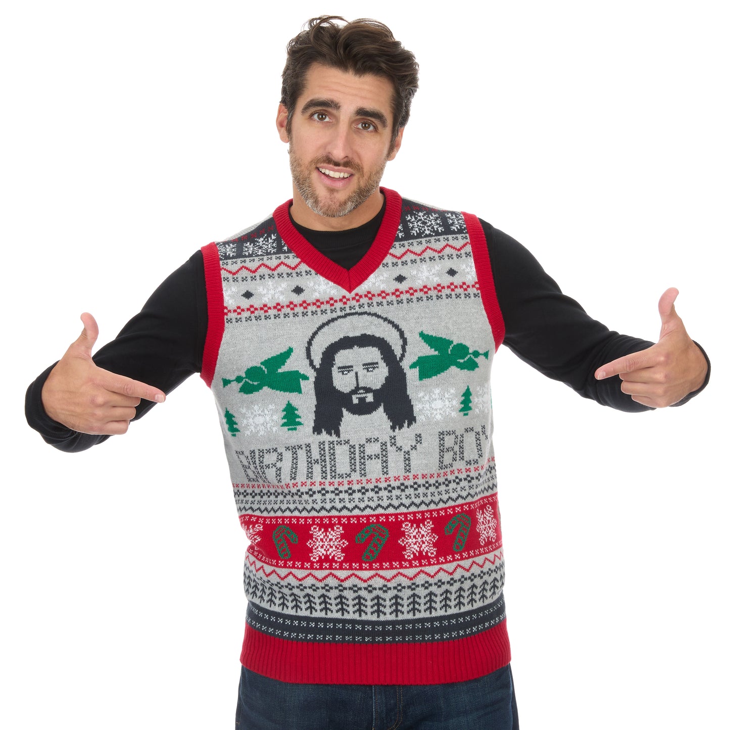 Birthday Boy Ugly Christmas Sweater Vest Unisex