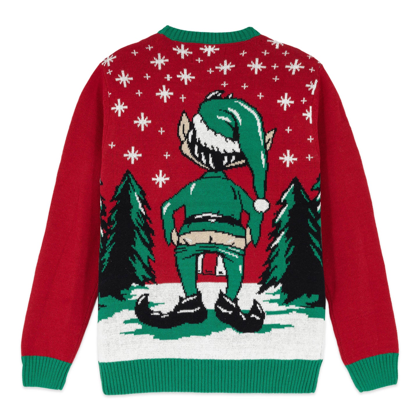 Elf Naughty Gift Box Ugly Christmas Sweater Unisex
