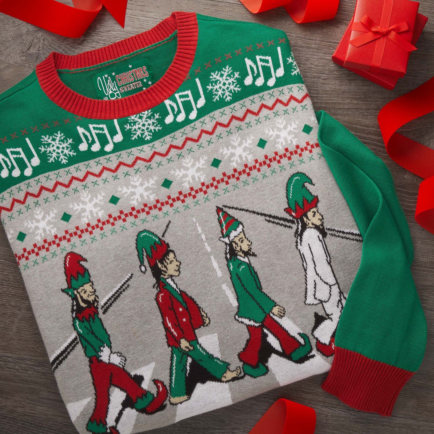 Abbey Road Ugly Christmas Sweater Unisex