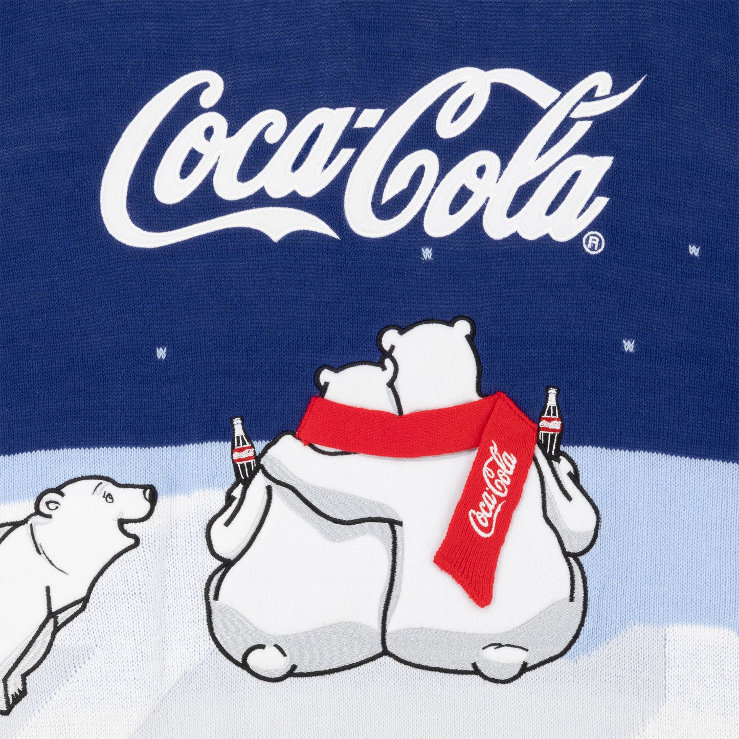 Coca-Cola Polar Bear Family - Officially Licensed Unisex Christmas Sweater
