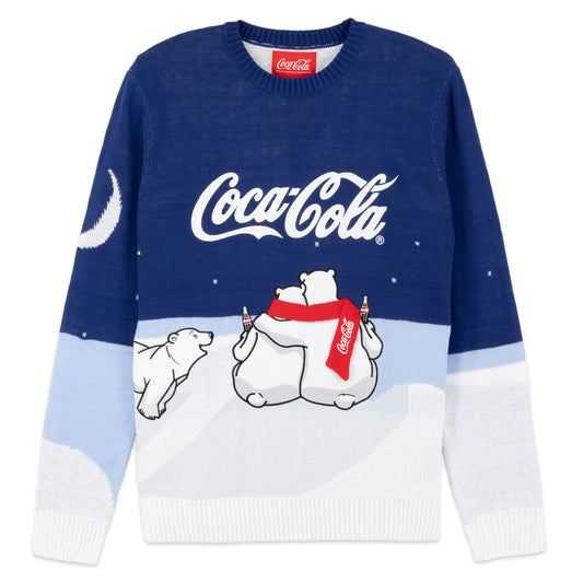 Coca-Cola Polar Bear Family - Officially Licensed Unisex Christmas Sweater