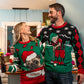 Pug Cookies LED Light-Up Ugly Christmas Sweater Unisex