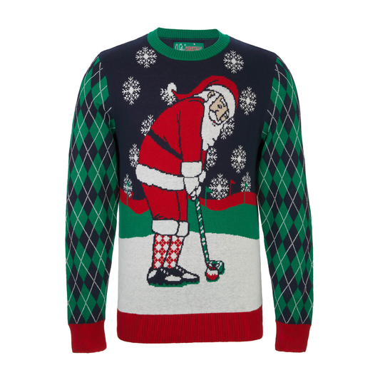 Golfing Santa Ugly Christmas 金刚游戏官网 Sweater Unisex