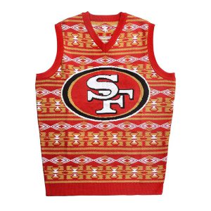 NFL Unisex SAN FRANCISCO 49ers Ugly Sweater Vest