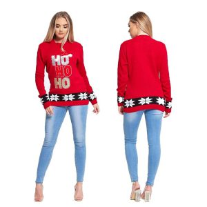 Women's Ho Ho Ho Ugly Christmas Sweater